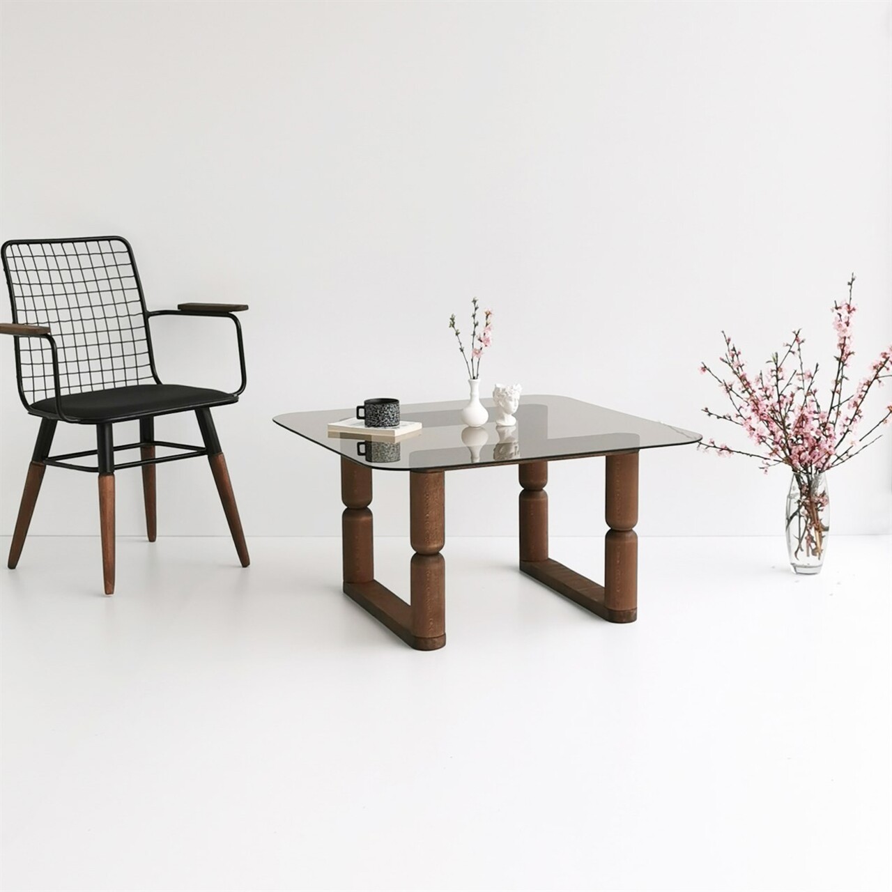 Masuta de cafea, Hanah Home, Stoa, 80x42x80 cm, Bronz - imagine 7